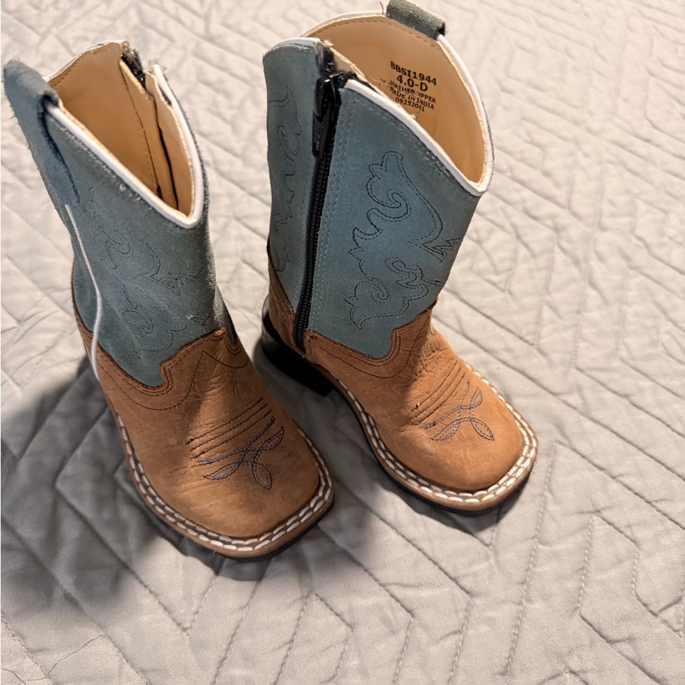 Leather Zipper Boots